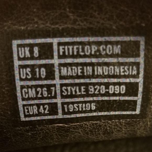 Fit Flop Women's Sz. 10  Sandals In Black Side Buckle Style 930-090 - Picture 5 of 8